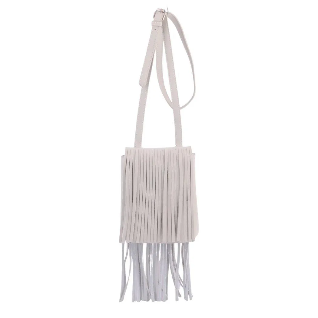 Suede Fringe Crossbody Bag