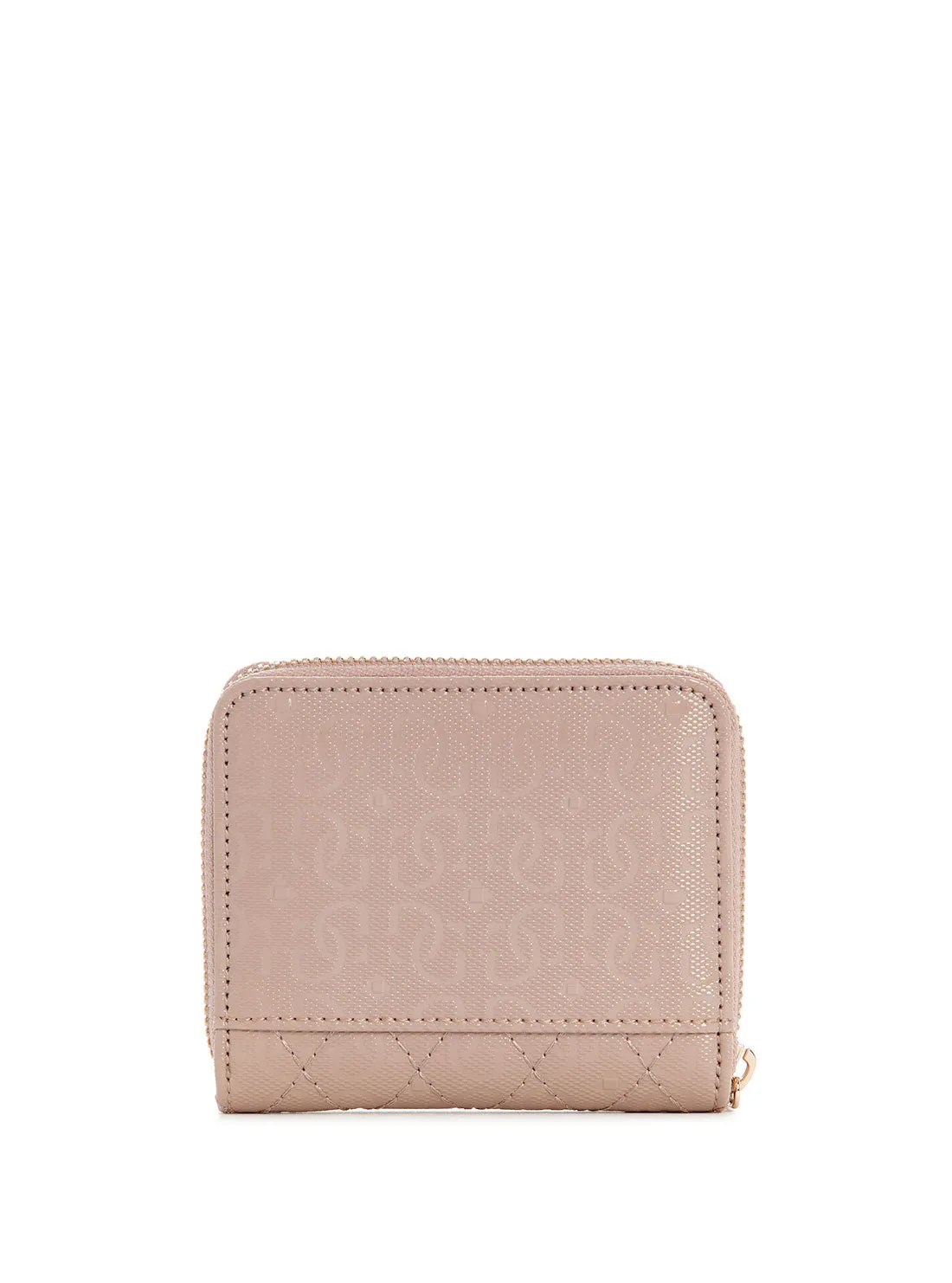 Taupe Logo Yarmilla Small Zip Wallet