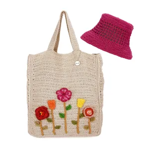 The Lanie Market Tote and Lanie Bucket Hat Gift Set