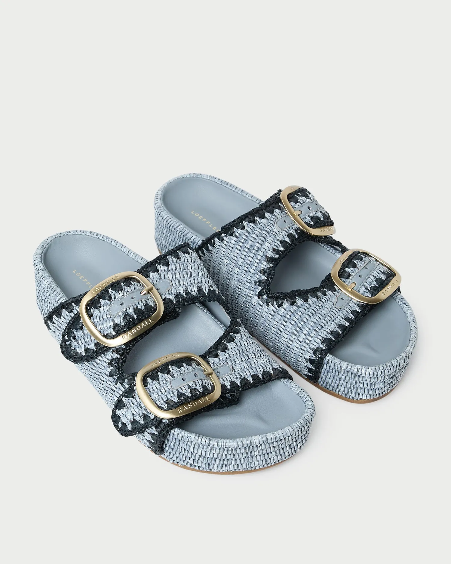 Theo Blue Two-Band Sandal