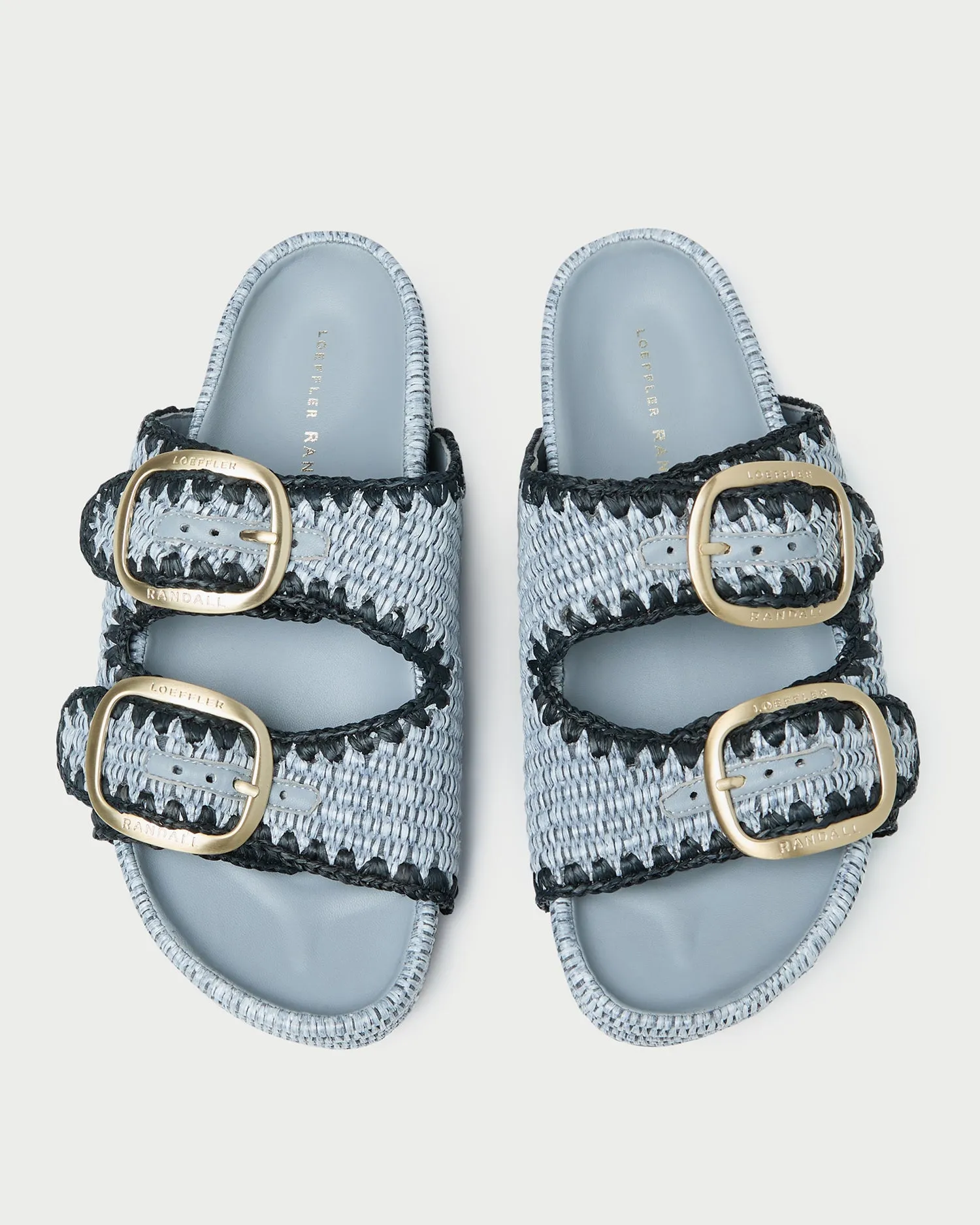 Theo Blue Two-Band Sandal