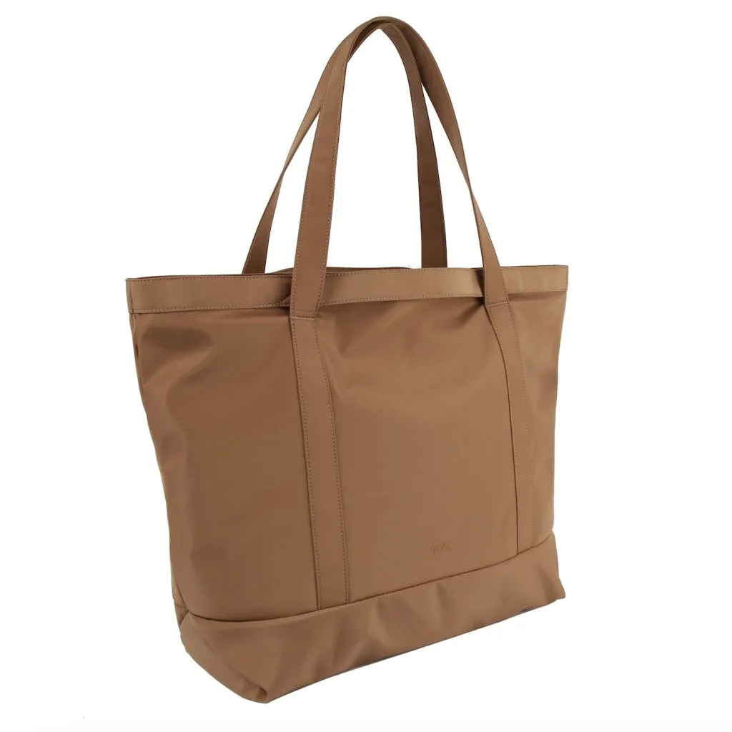 TOTE MATTE TWILL - Light Brown