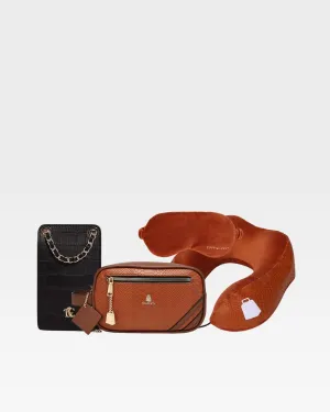 Travel Essential Kit in Caramel