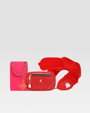 Travel Essential Kit in Red