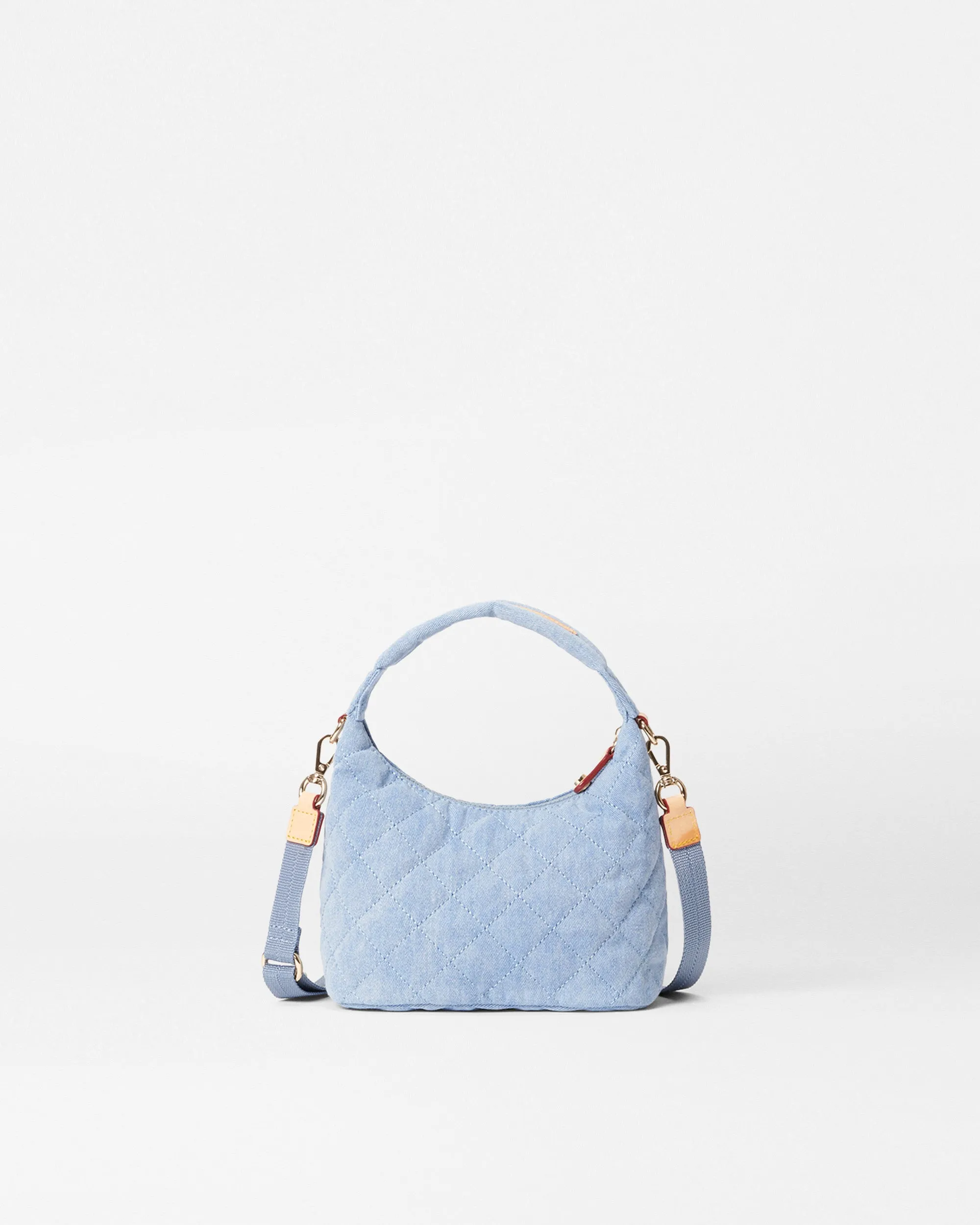 True Light Denim Mini Metro Hobo