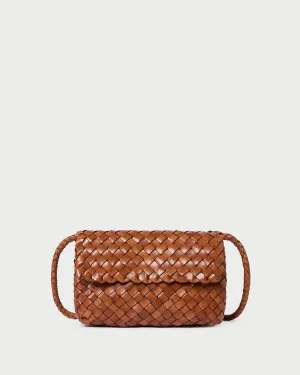 Vinnie Timber Leather Woven Crossbody