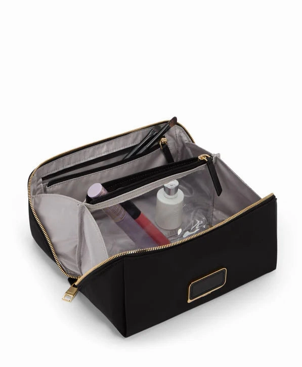 VOYAGEUR Dallas Cosmetic Bag - Black/Gold