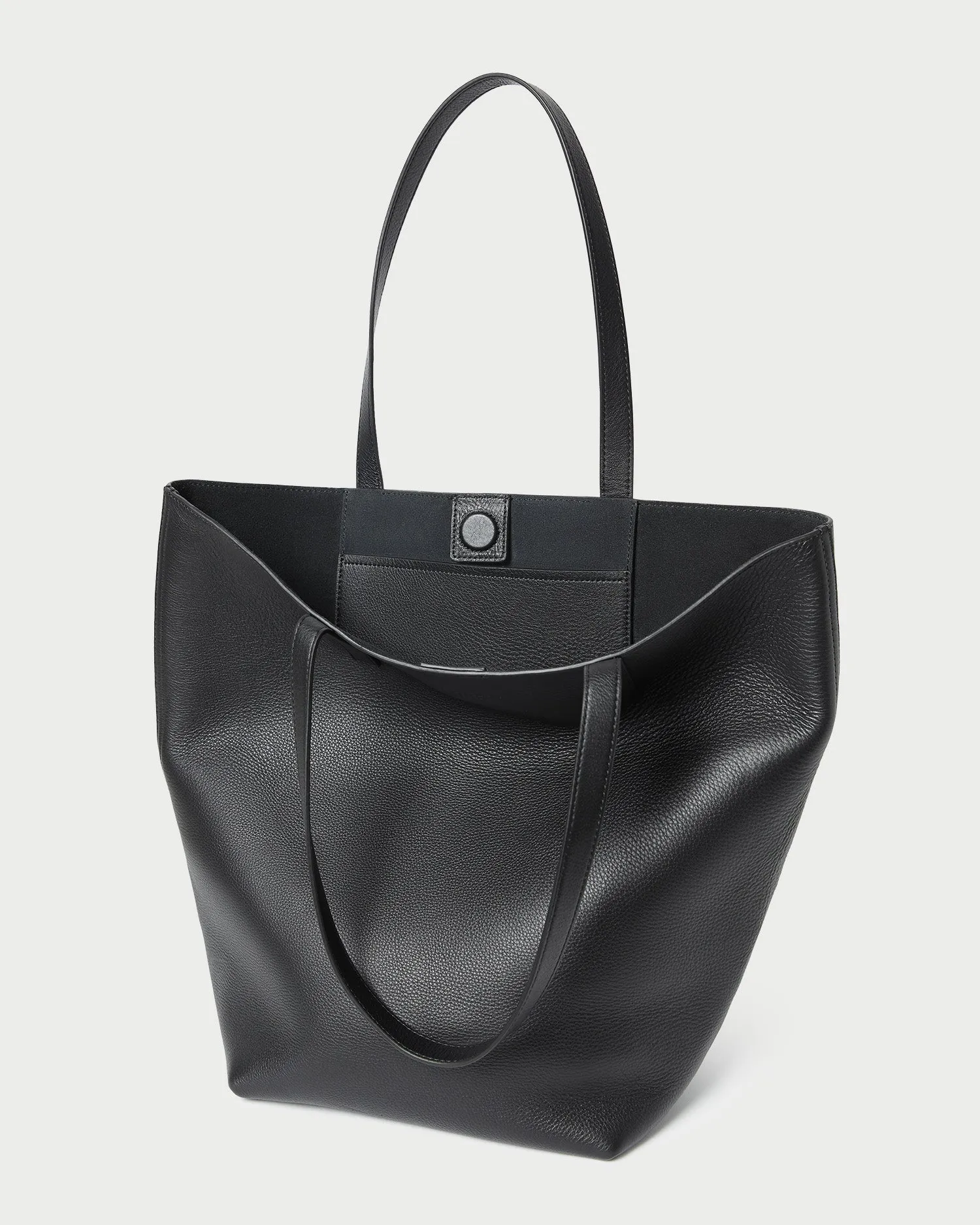 Walker Black Pebbled Leather Tote