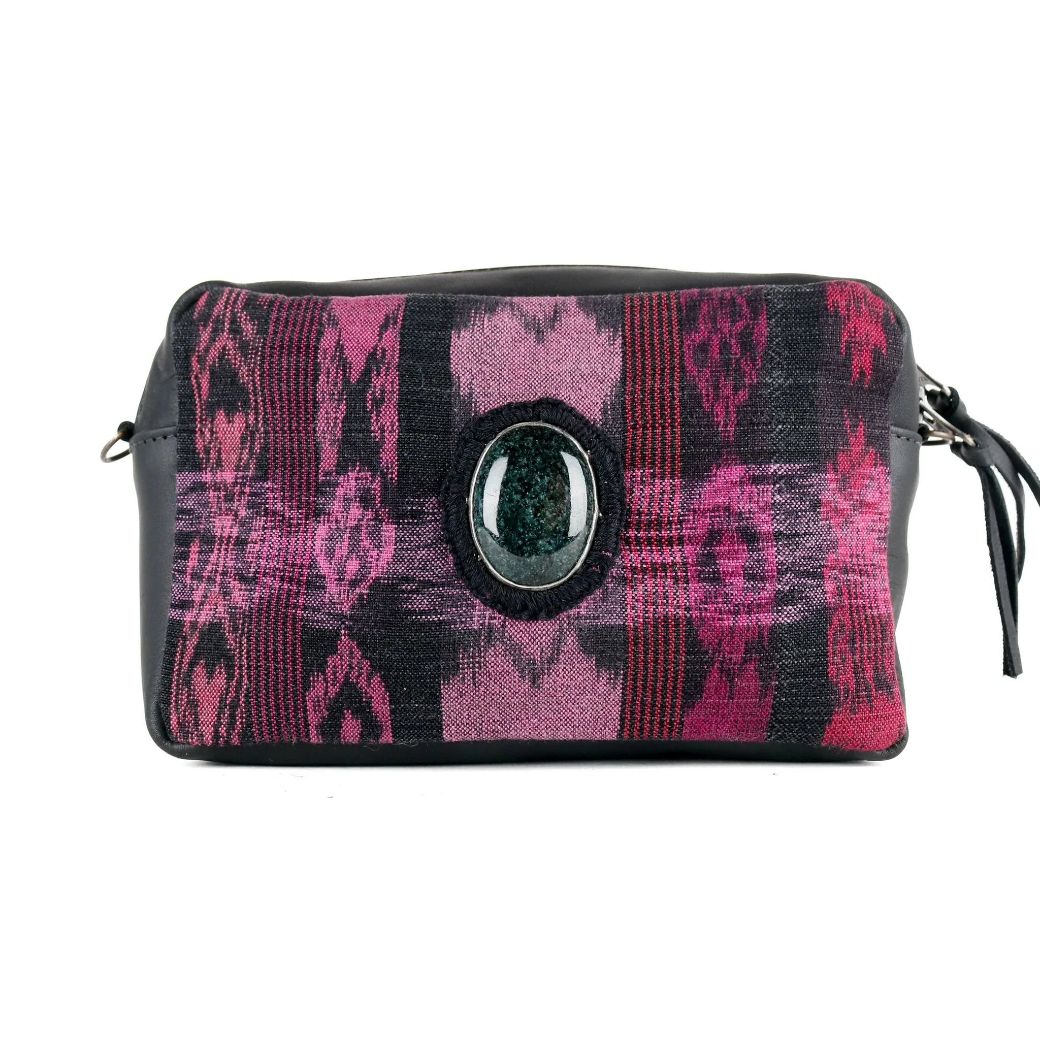 WANDER CROSSBODY BAG   STRAP SET - CORTE WITH JADE - BLACK - NO. 15545
