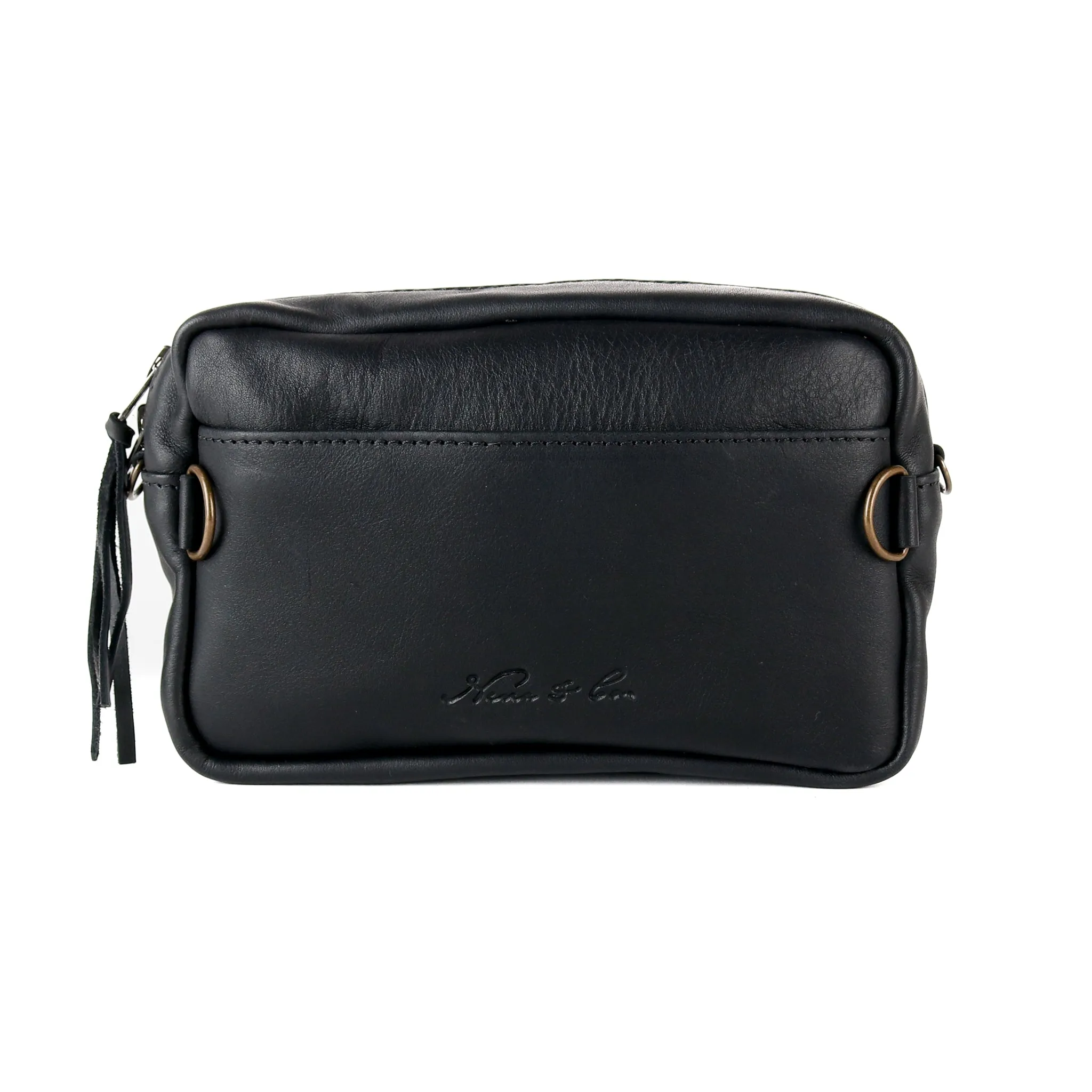 WANDER CROSSBODY BAG   STRAP SET - CORTE WITH JADE - BLACK - NO. 15545