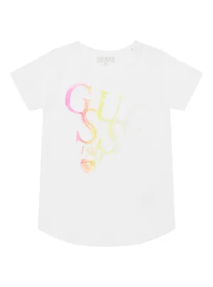 White Ombre Logo T-Shirt (6-24m)