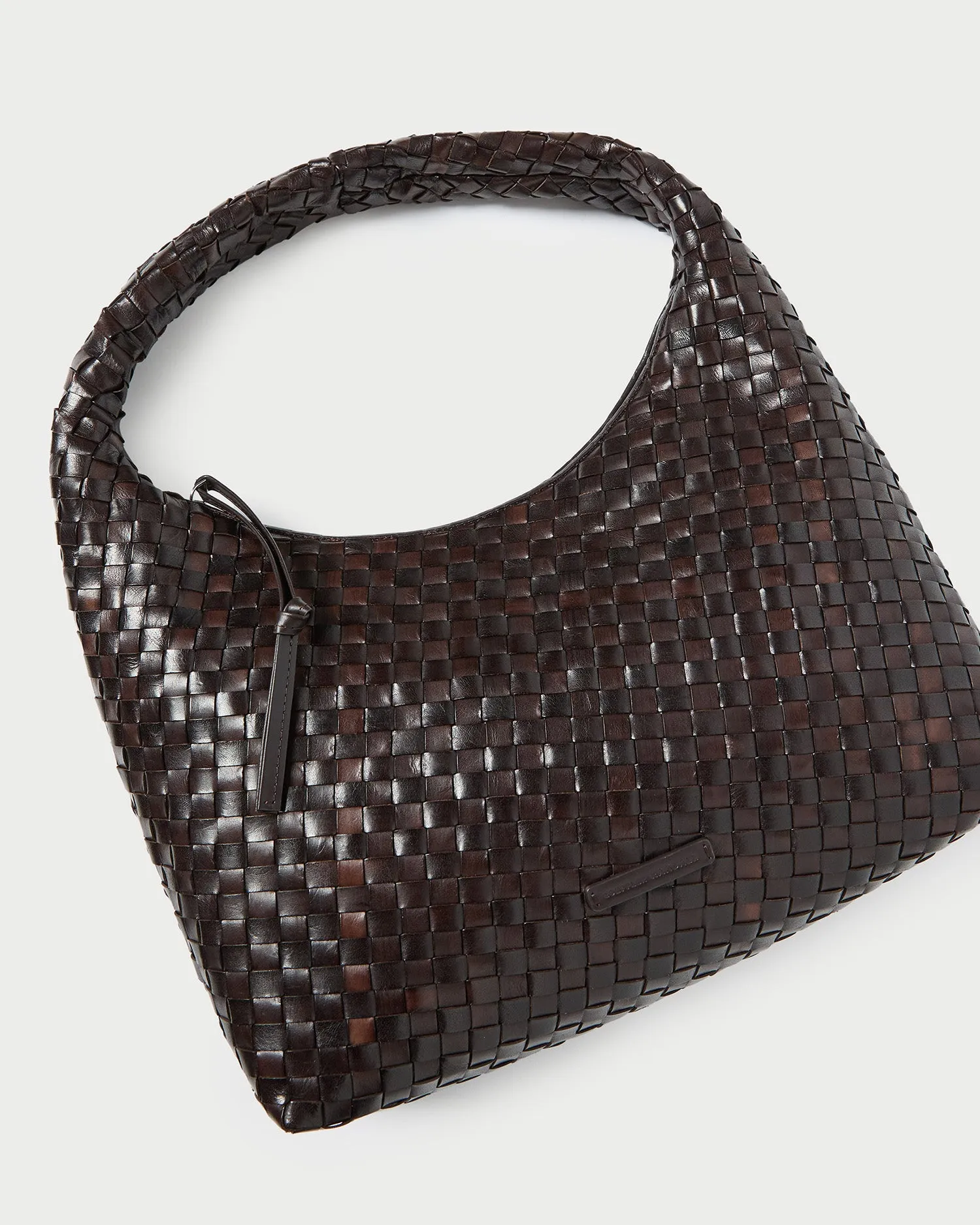 Willow Chocolate Woven Hobo Bag