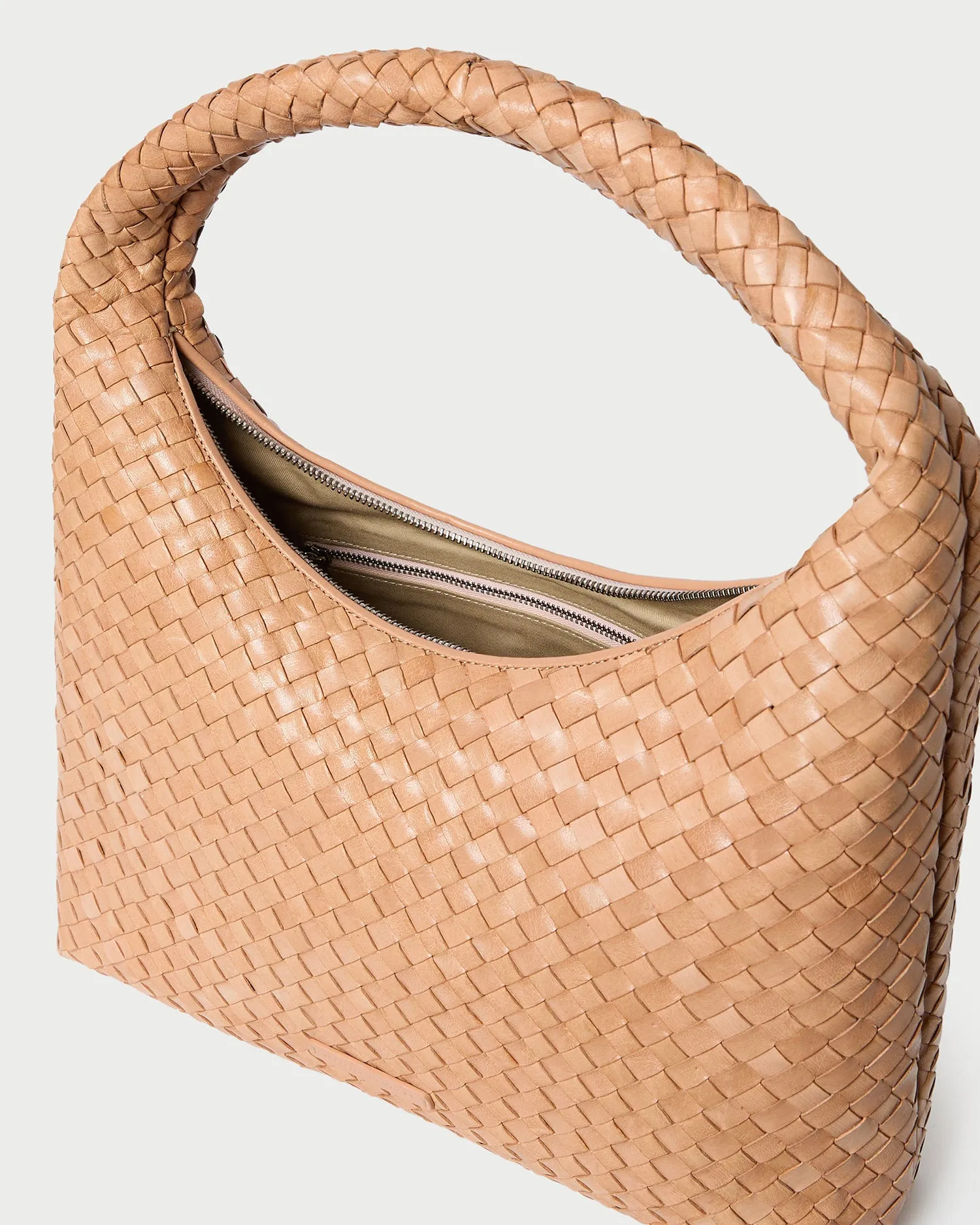 Willow Desert Sand Woven Hobo Bag
